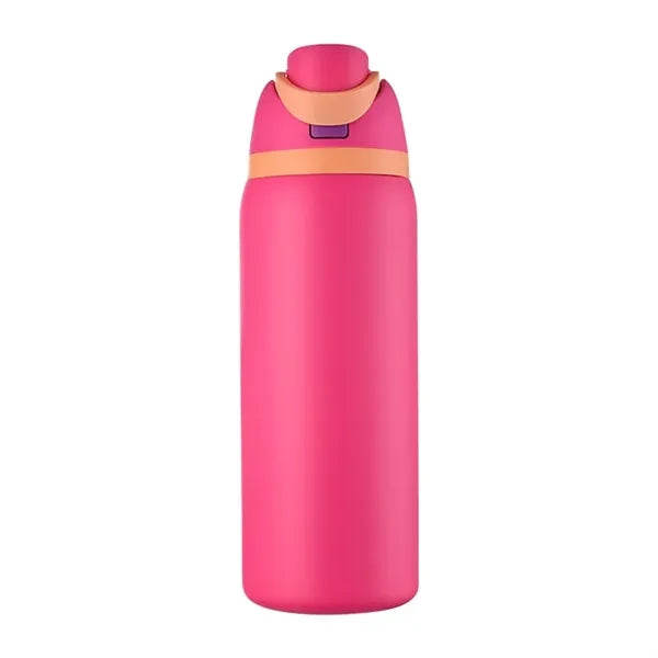 32oz Insulated Stainless Steel Water Bottle with Straw
