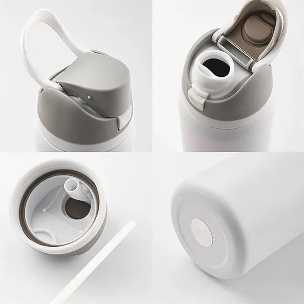 32oz Insulated Stainless Steel Water Bottle with Straw