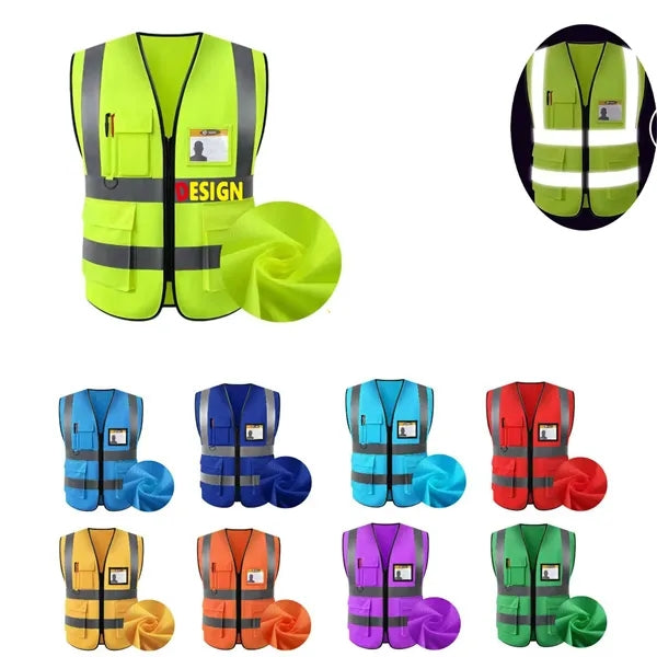 Reflective Multi-Pocket Vest
