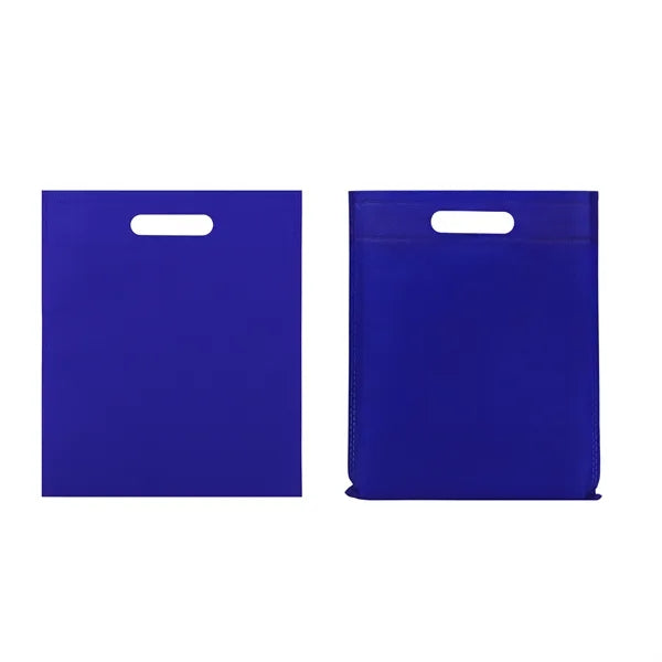12"x10" Small Non Woven Shopping Tote Bag W/Die Cut Handle