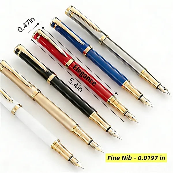 Logo Fine Nib Metal Business Fountain Pen