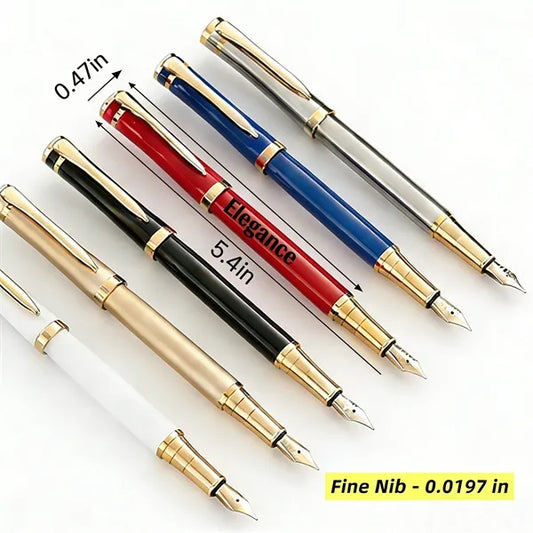 Logo Fine Nib Metal Business Fountain Pen