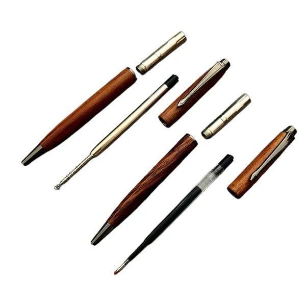 Wood Ballpoint Pen Metal Trim Executive Gift