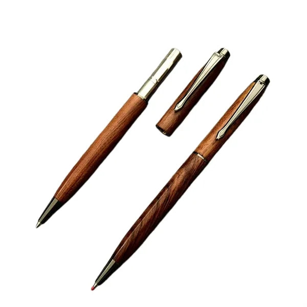 Wood Ballpoint Pen Metal Trim Executive Gift