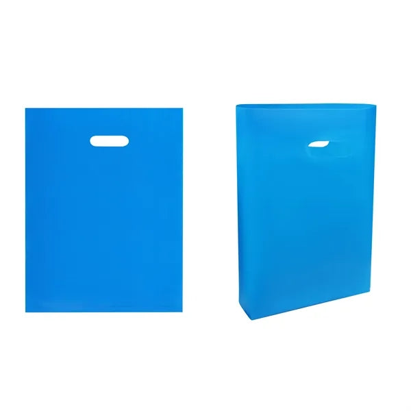 Plastic Shopping Tote Bag W/Die Cut Handle 11.8"x15.7"