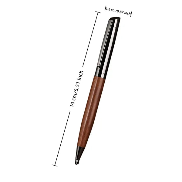 Twist Action Wood Pen Metal Trim Executive Gift