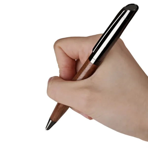 Twist Action Wood Pen Metal Trim Executive Gift