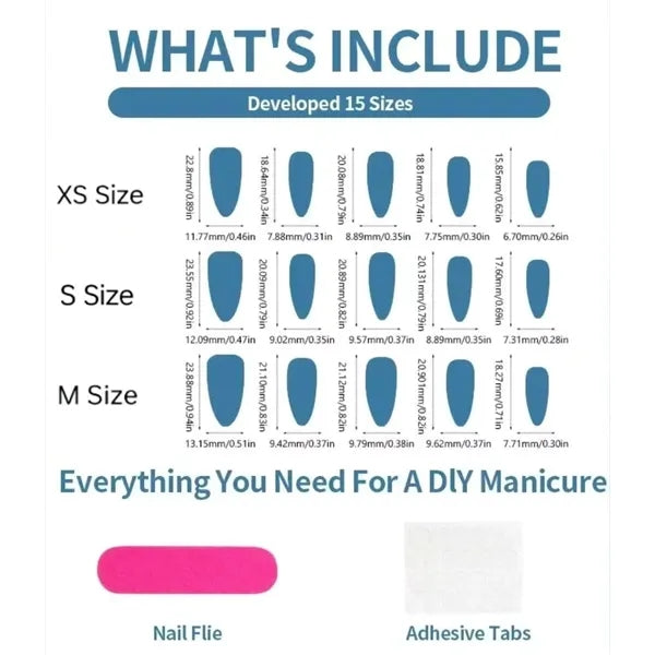 3D Wearable Nails With High-Quality Wave Painting