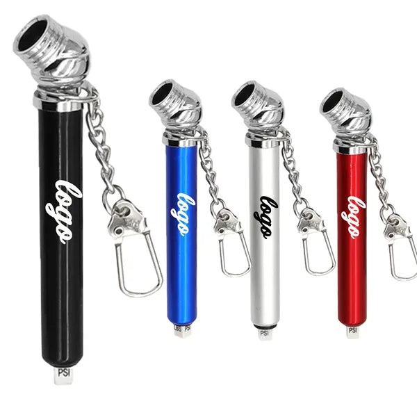 Tire pressure pen keychain