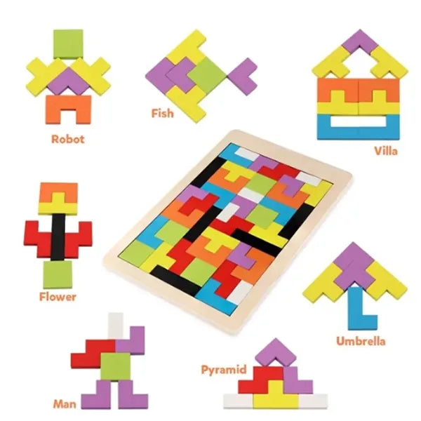 Wooden Blocks Puzzle for Kids