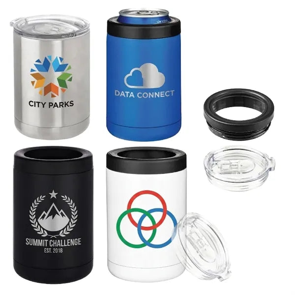 2-in-1 Stainless Steel Insulated Can Holder and Tumbler