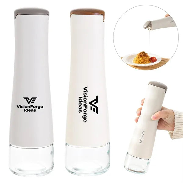 15 Oz Oil Dispenser Auto Flip No Drip Olive Bottle