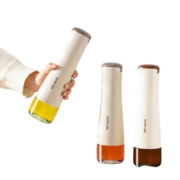 15 Oz Oil Dispenser Auto Flip No Drip Olive Bottle
