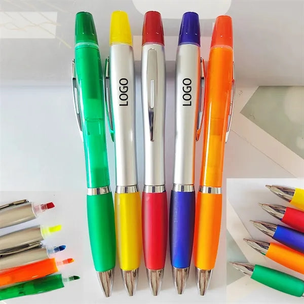 2-in-1 Pen Highlighter Combo