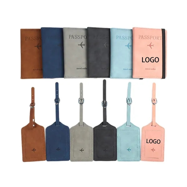 RFID Blocking Passport Wallet & Luggage Tag Set