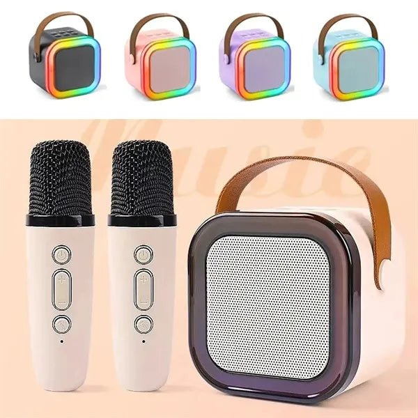 Portable Bluetooth Mini Karaoke Microphone Singing Speaker