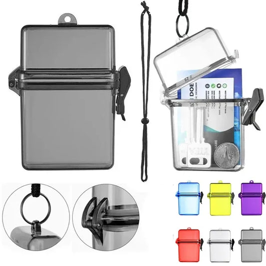 Neck Strap Transparent Storage Case
