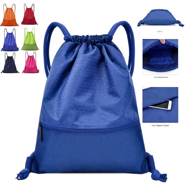 Drawstring Backpack Cinch Bag Gym Sack