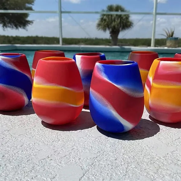 12oz Egg-shaped Silicone Camouflage Cup