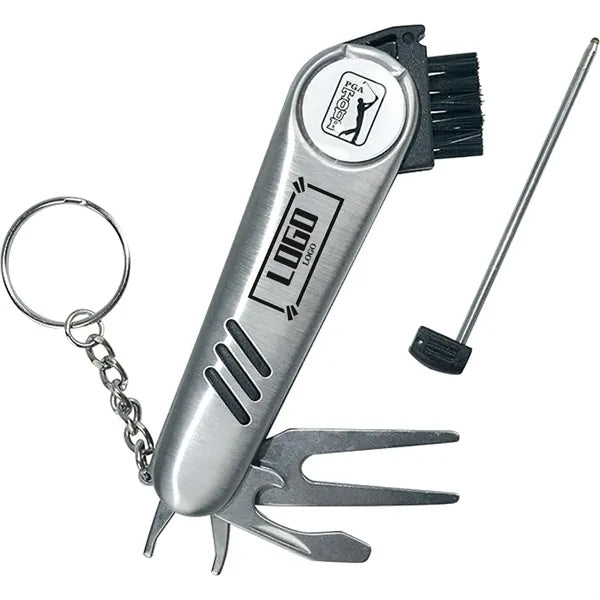 Stainless Steel Golf Multi Tool Keychain