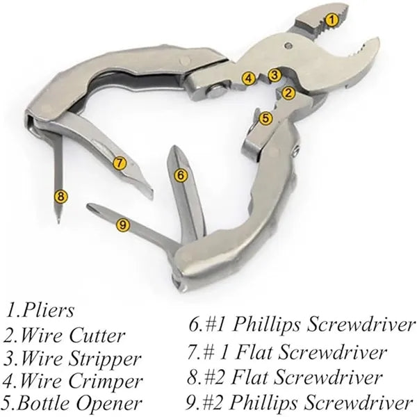 9-in-1 multifunctional Stainless Steel Multi Pliers