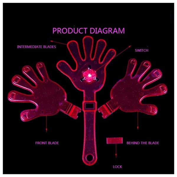 LED Plastic Toy Hand Clapper