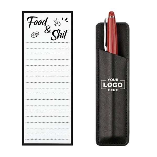 Magnetic Notepad Set With Pen Holder