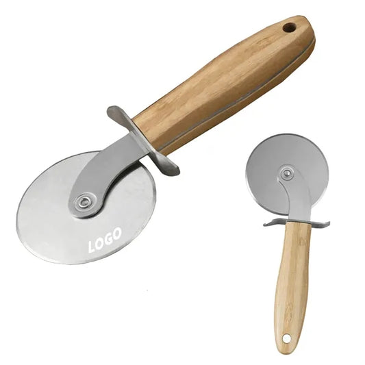 Stainless Steel Eco-friendly Wooden Pizza Cutter