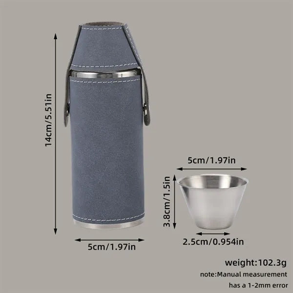 Leather Whiskey Hip Flask