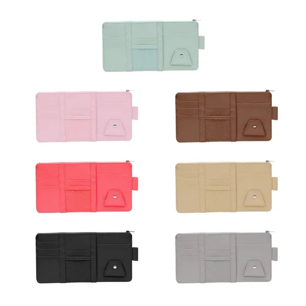 Multi Pocket Car Sun Visor Organizer W/ Sunglass Holder
