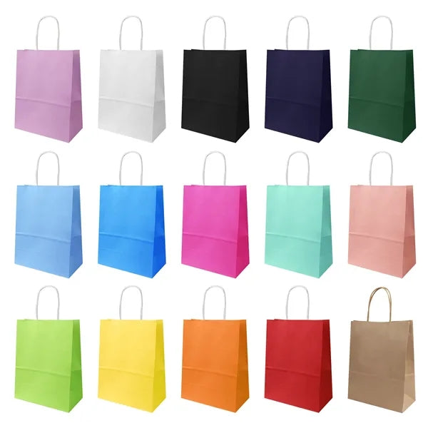 Kraft Paper Shopping Bag Small Gift W/ Handle