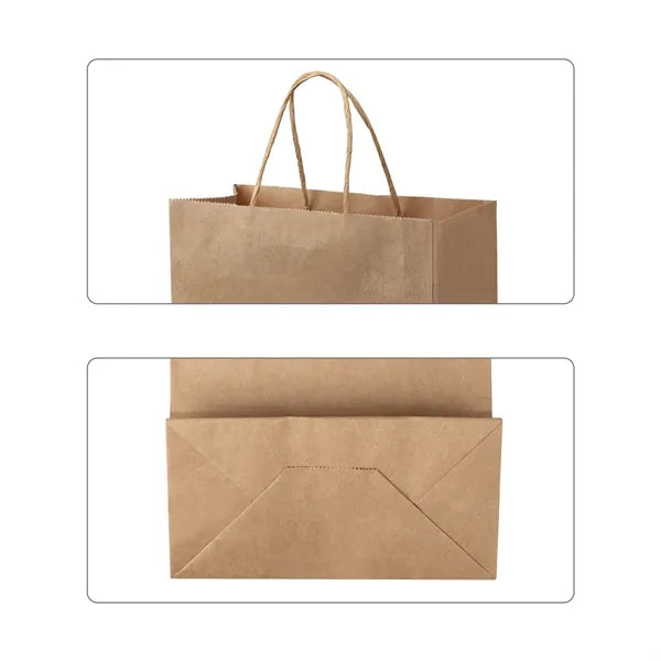 Kraft Paper Shopping Bag Small Gift W/ Handle