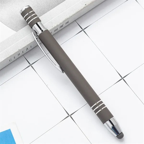 Spin Top Pen With Stylus