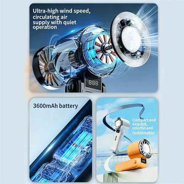 Mini portable fan Semiconductor cooling 120 Rotation
