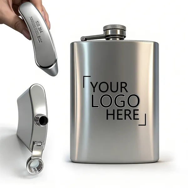 8oz Custom Engraved Hip Flask