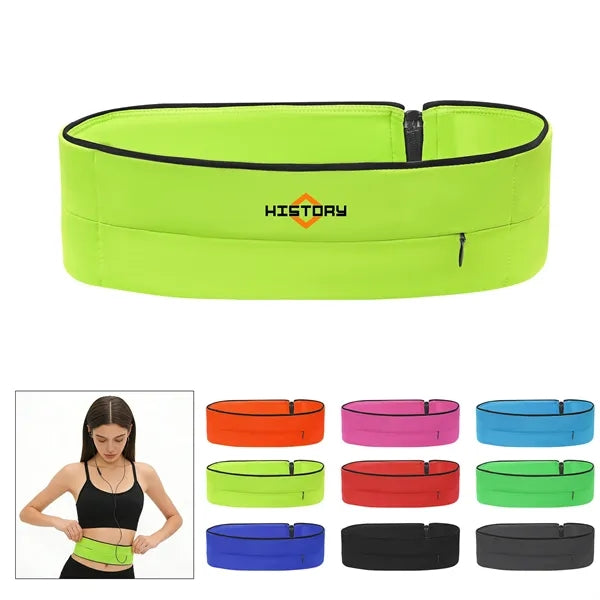 Slim Zipper Running Belt Fanny Pack For Fitness