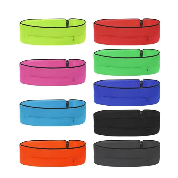 Slim Zipper Running Belt Fanny Pack For Fitness
