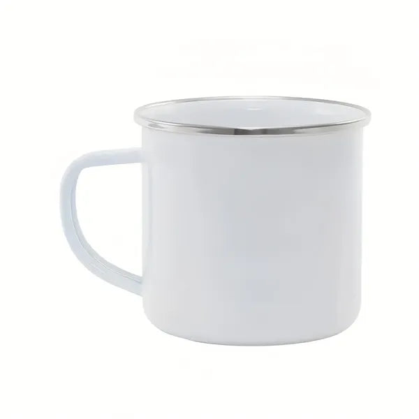 16oz Enamel Camping Mug Retro Steel Coffee Cup