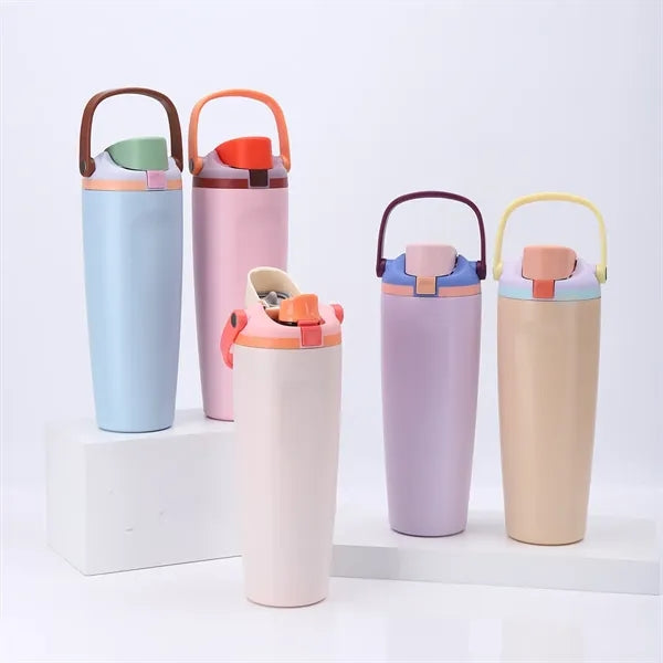 30oz Stainless Steel Freesip Water Bottle with Handle
