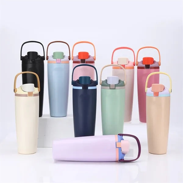 30oz Stainless Steel Freesip Water Bottle with Handle