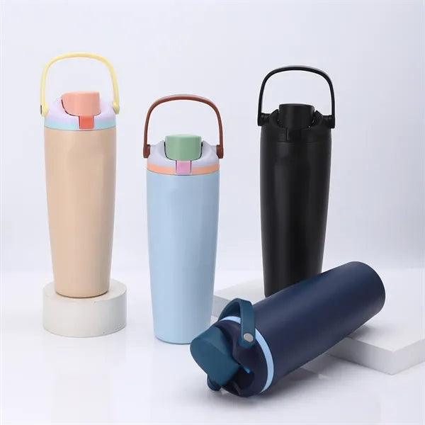 30oz Stainless Steel Freesip Water Bottle with Handle