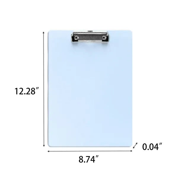 A4 Letter Size Plastic Clipboard Slim Profile Custom Logo
