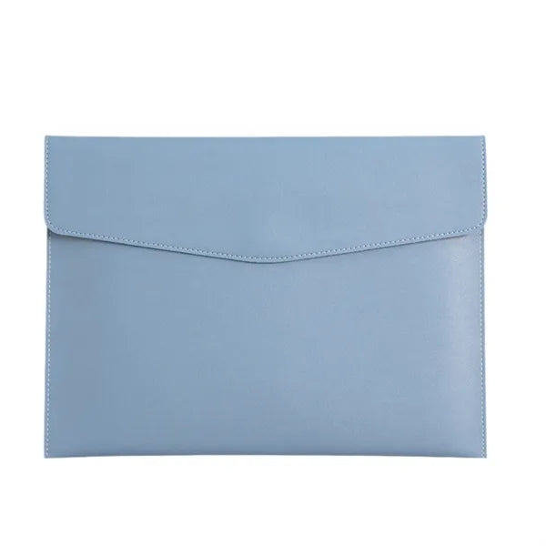A4 PU Leather Portfolio Magnetic Snap Document Holder