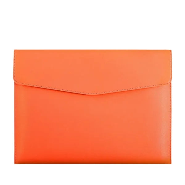 A4 PU Leather Portfolio Magnetic Snap Document Holder