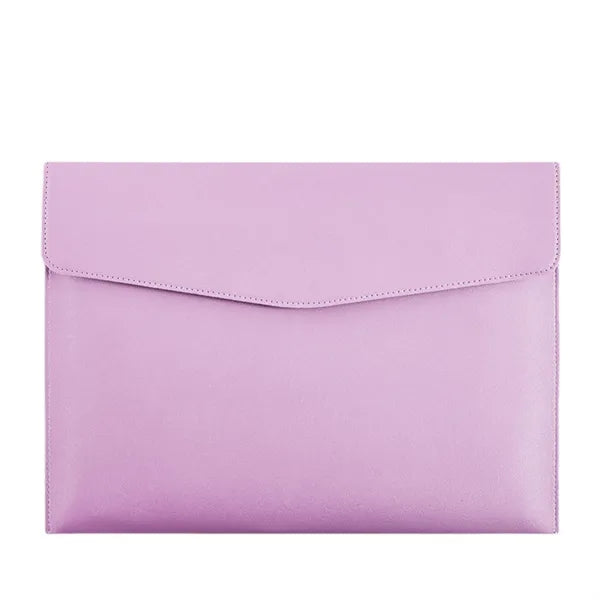A4 PU Leather Portfolio Magnetic Snap Document Holder