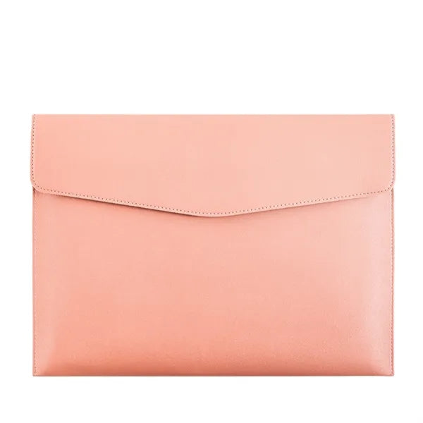 A4 PU Leather Portfolio Magnetic Snap Document Holder
