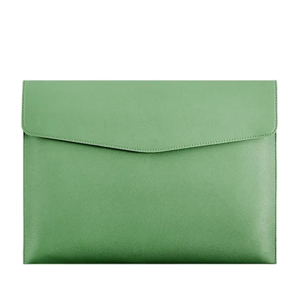 A4 PU Leather Portfolio Magnetic Snap Document Holder