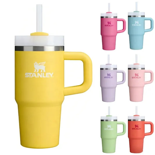 Stainless Steel Straw Tumbler with Logo