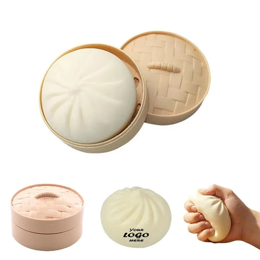 Realistic Bun Squishy Stress Relief Fidget Toy