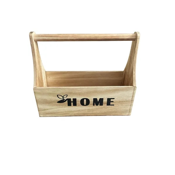 Gift Basket With Handles Wooden Toolbox Tote Basket